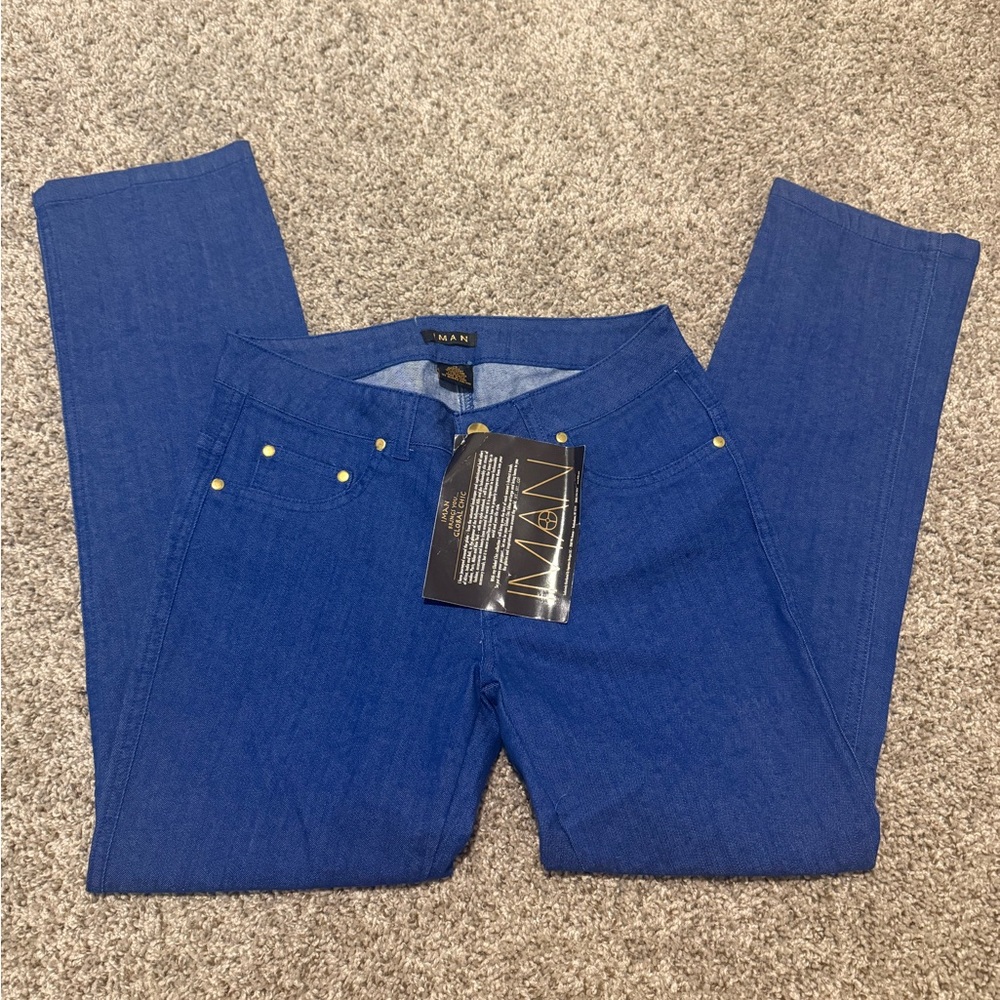 IMAN Blue Skinny Jeans Classic Style